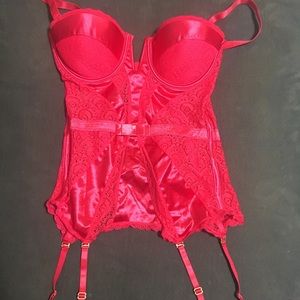Brand new red corset lingerie